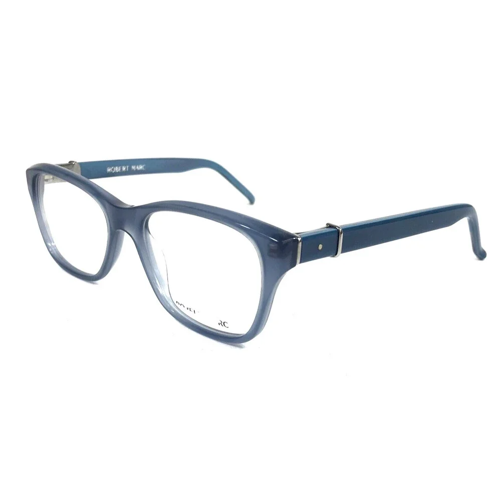 Robert Marc Eyeglasses Frames 833-263 Slate Blue Rectangle Full Rim 48-16-135